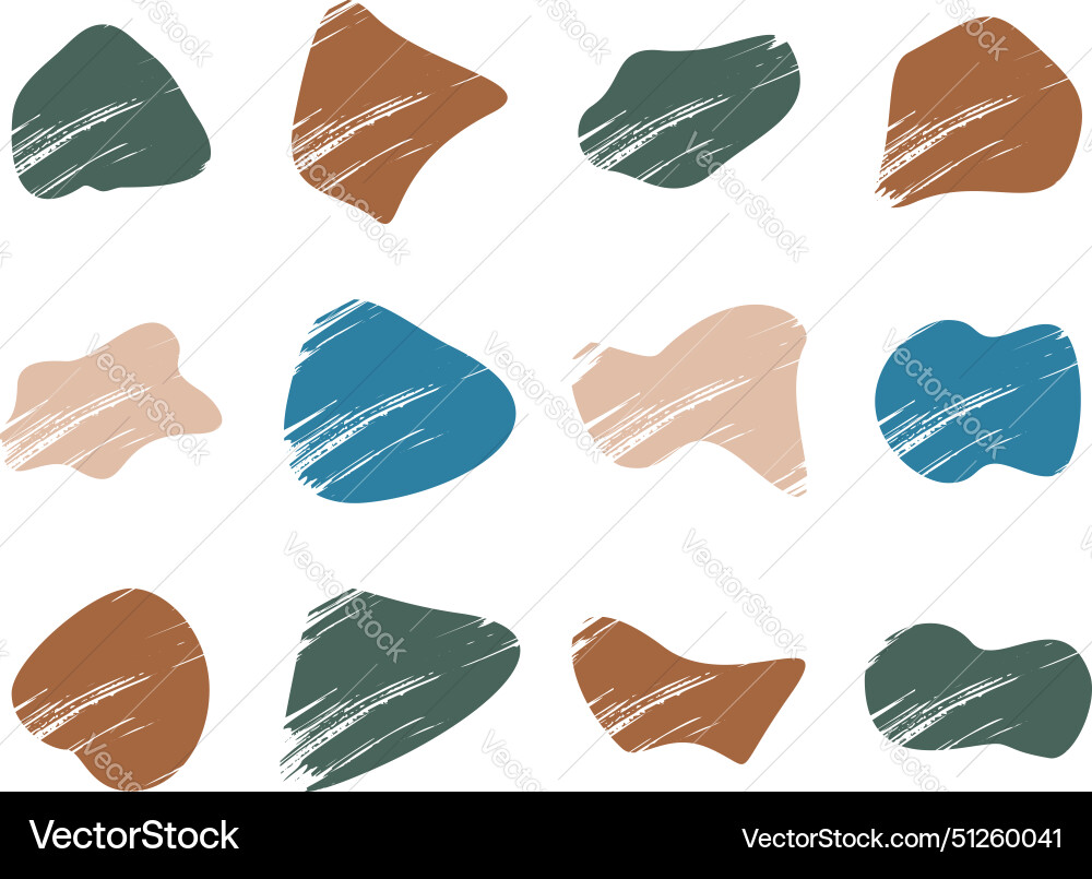 Grunge blobs fluid shapes pictogram symbol visual Grunge blobs fluid shapes pictogram symbol visual Vector Image