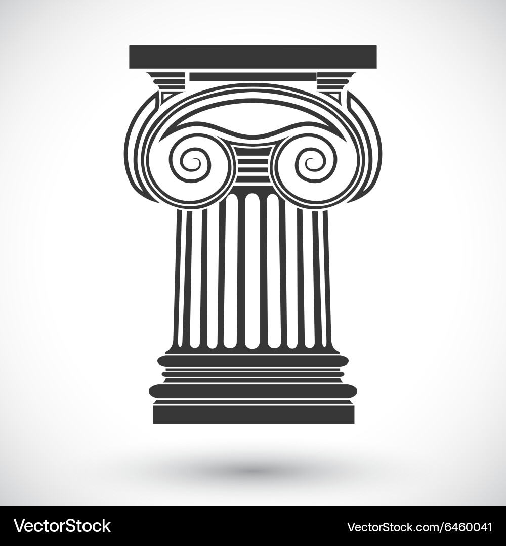 Ionic column Vector Image