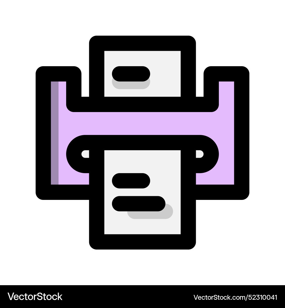 Laminating machine flat icon technology computer Vector Image