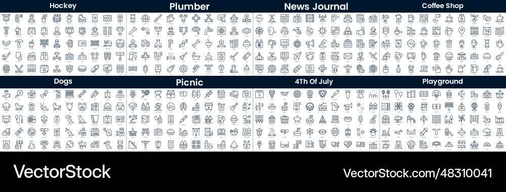 Linear style icons pack in this bundle include Linear style icons pack in this bundle include vector image