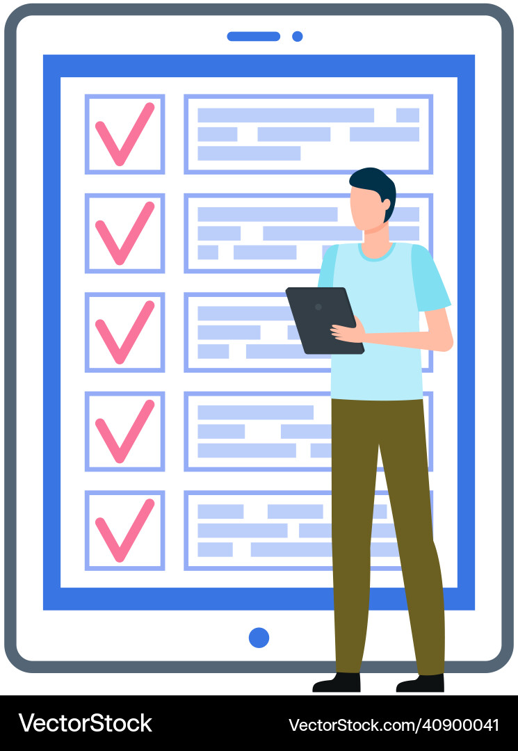 Month scheduling to do list time management app vector image