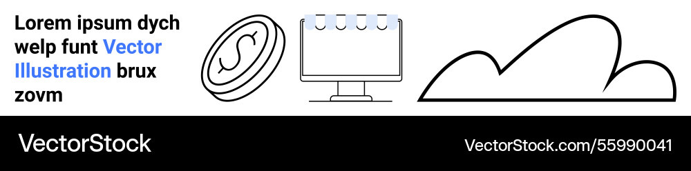 Secure digital cloud storage with server data Secure digital cloud storage with server data Vector Image