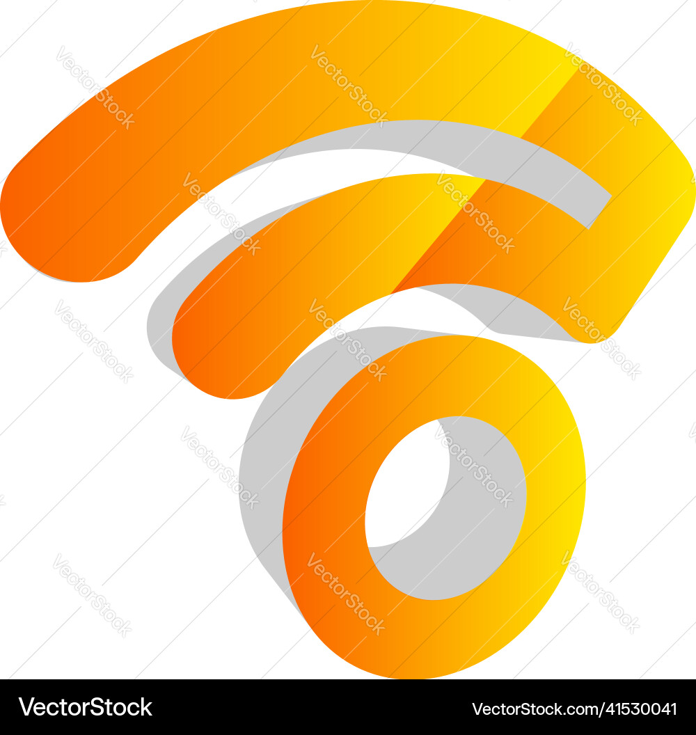 Wireless cordless signal internet wifi shape icon Wireless cordless signal internet wifi shape icon vector image