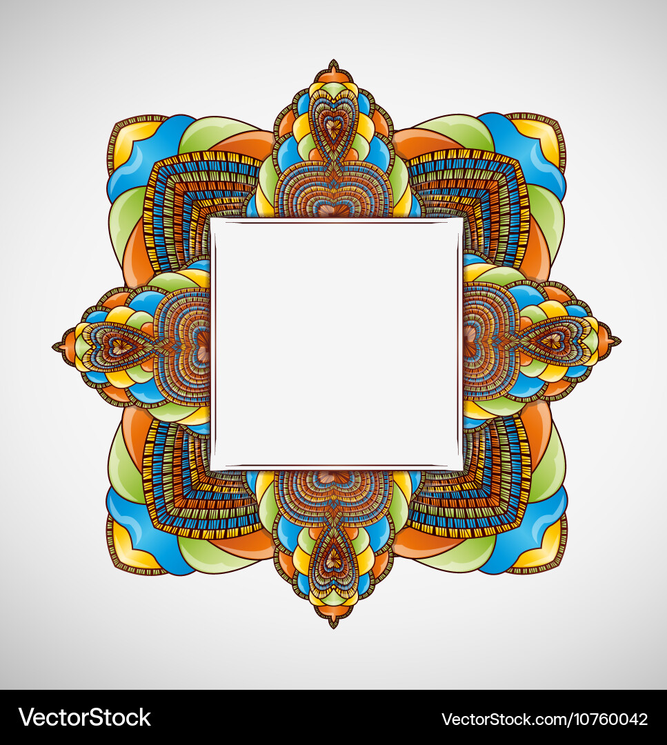 Abstract background with frame Vector Image