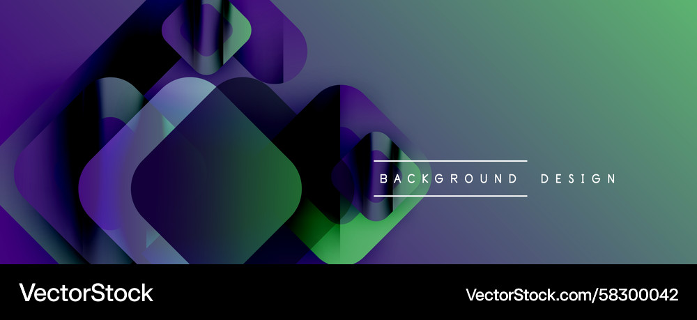 Abstract geometric shapes overlap creating Vector Image