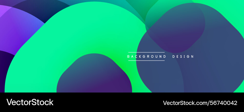 Abstract vibrant overlapping circles create vector image