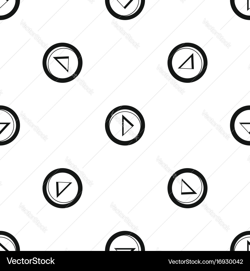 Cursor to right in circle pattern seamless black vector image