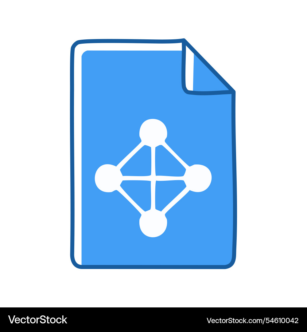 Document icon flat design style file symbol Document icon flat design style file symbol vector image