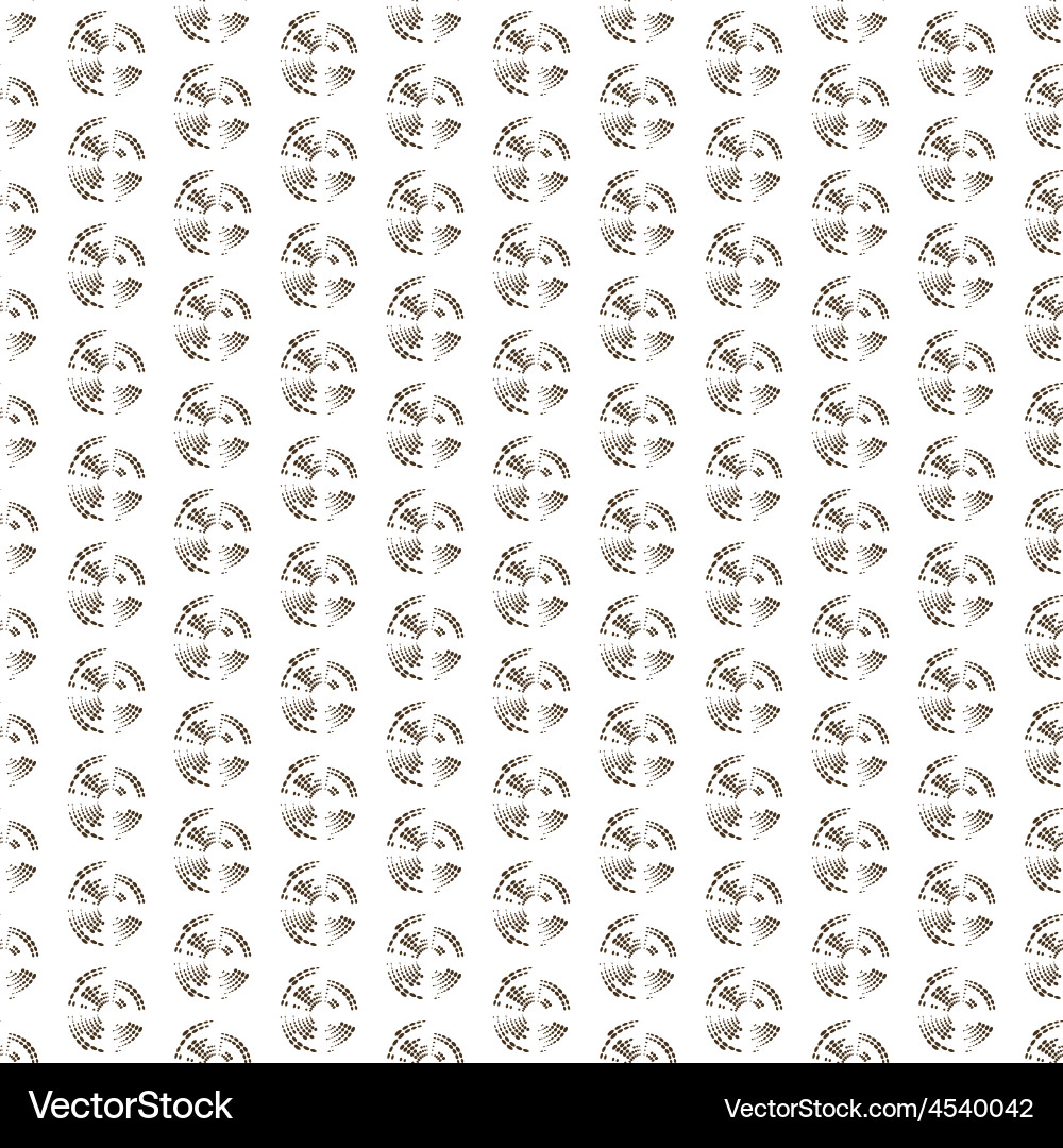 Dotted seamless pattern with circles repeating vector image