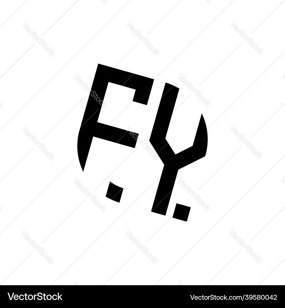 Fy Logo Monogramm Design Vorlage Fy Logo Monogramm Design Vorlage vektorbild