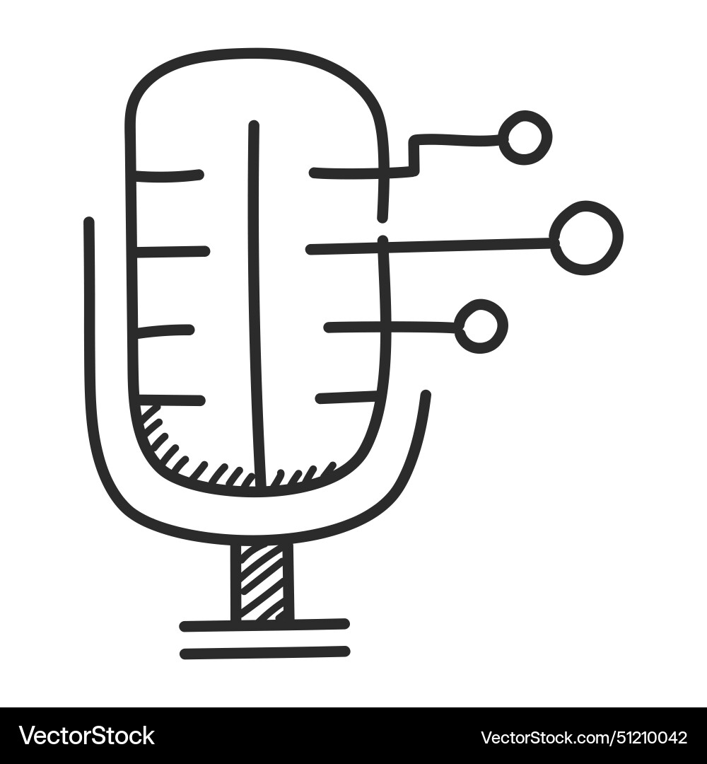 Generelle künstliche Intelligenz Doodle-Symbol Generelle künstliche Intelligenz Doodle-Symbol vektorbild