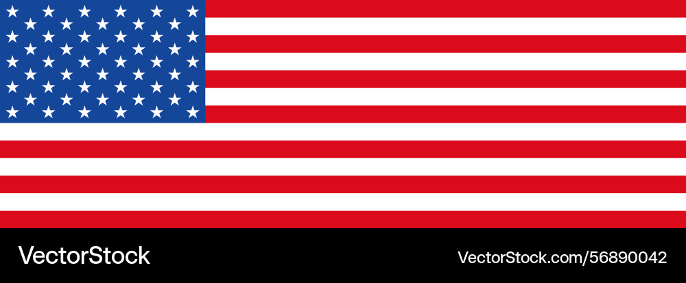 Horizontal american flag background Horizontal american flag background Vector Image