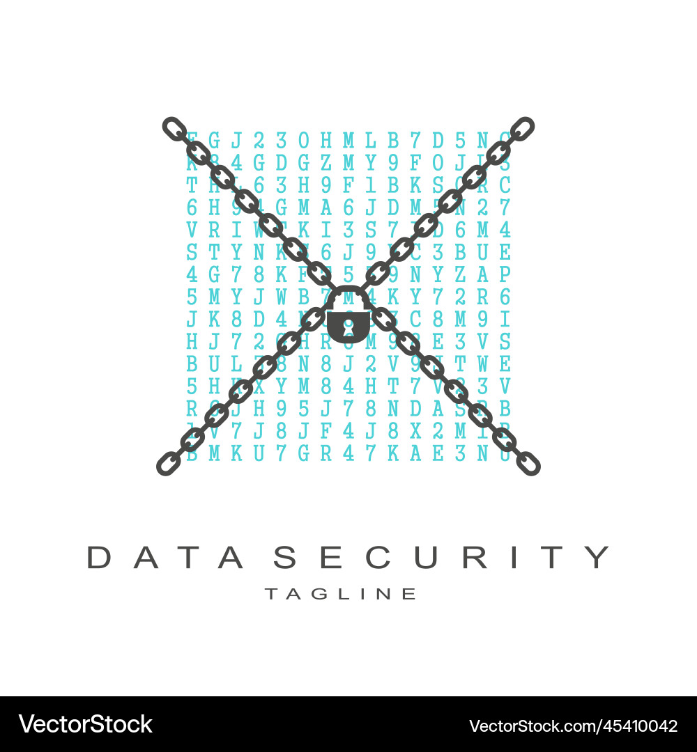 Machine code with lock and chains cyber security Machine code with lock and chains cyber security vector image