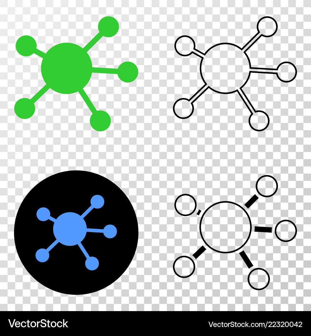 Node links eps icon with contour version Node links eps icon with contour version vector image