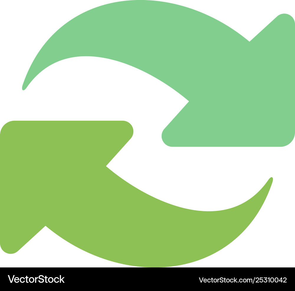 Refresh reload rotieren wiederholen flache Farbe Symbol Refresh reload rotieren wiederholen flache Farbe Symbol vektorbild