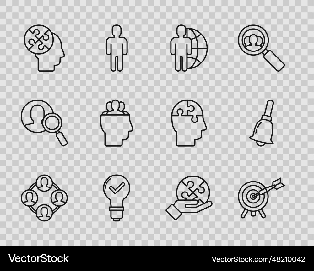 Set line project team base target with arrow Set line project team base target with arrow vector image