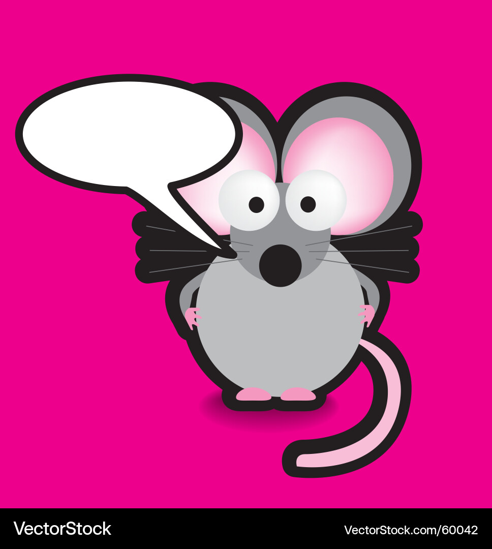 Speech mouse Royalty Free Vector Image - VectorStock