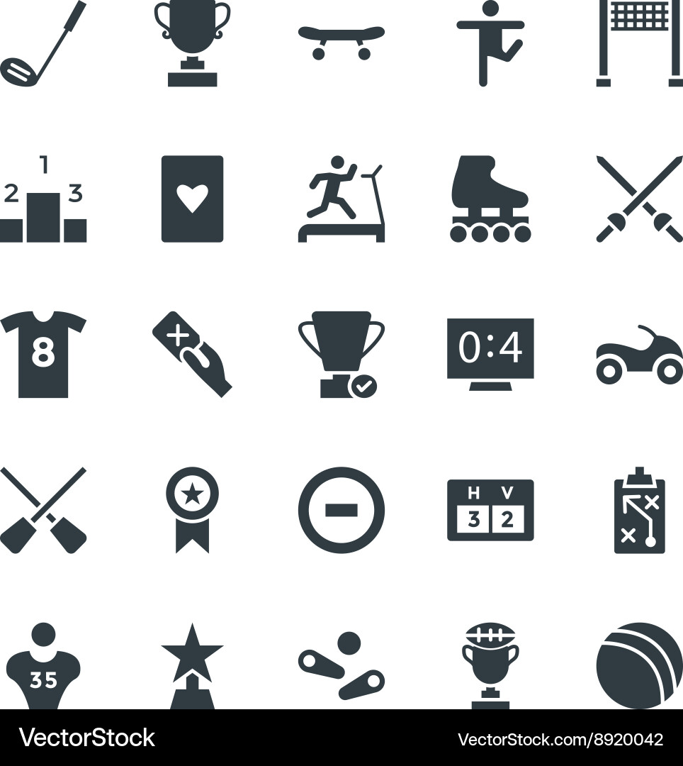 Sports Icon Pack - Diverse Activities Vector Image