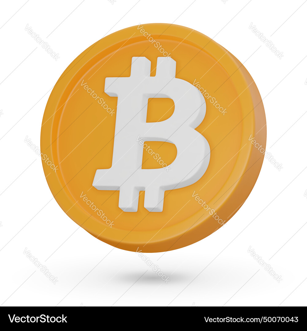 3d coin cryptocurrency symbol bitcoin btc – Royalty-Free Vector |  VectorStock