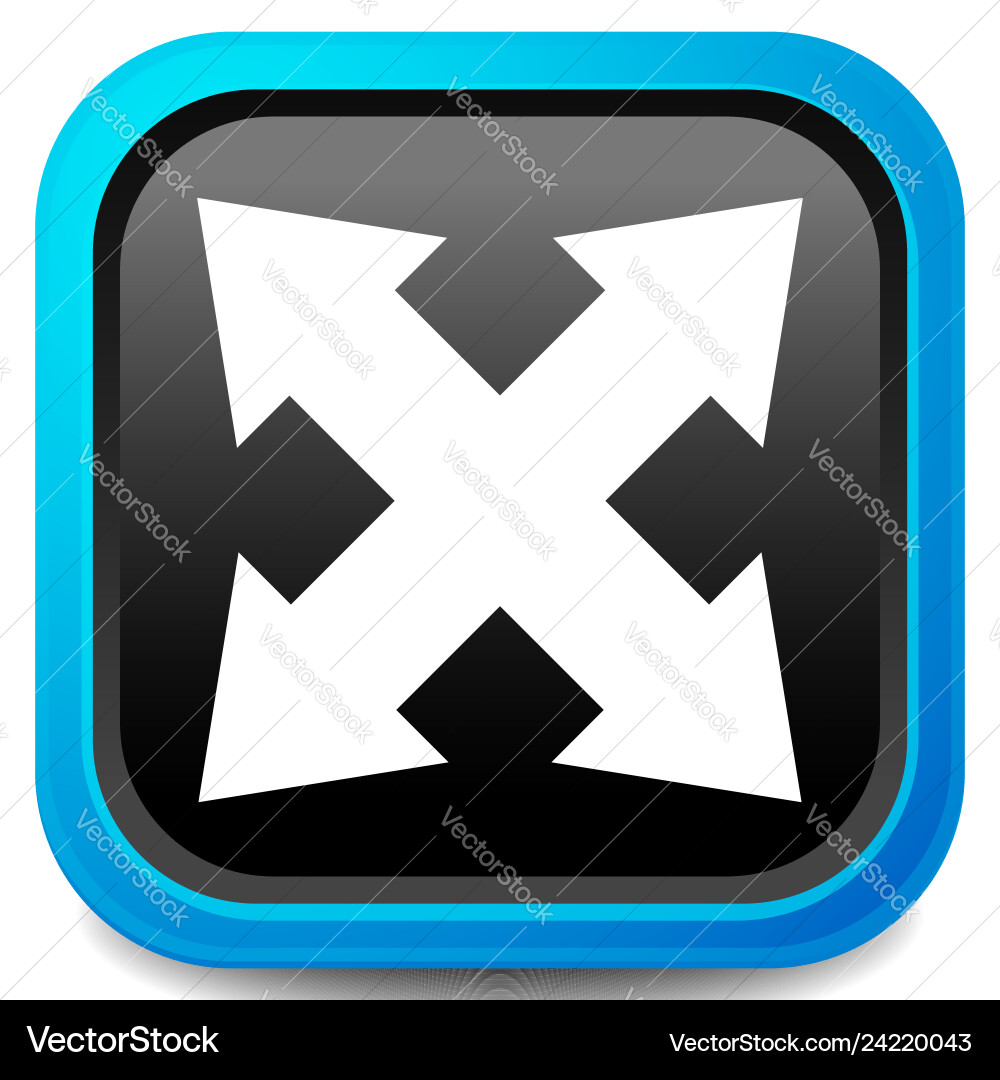 4-way arrow as expand resize adjustment alignment 4-way arrow as expand resize adjustment alignment vector image