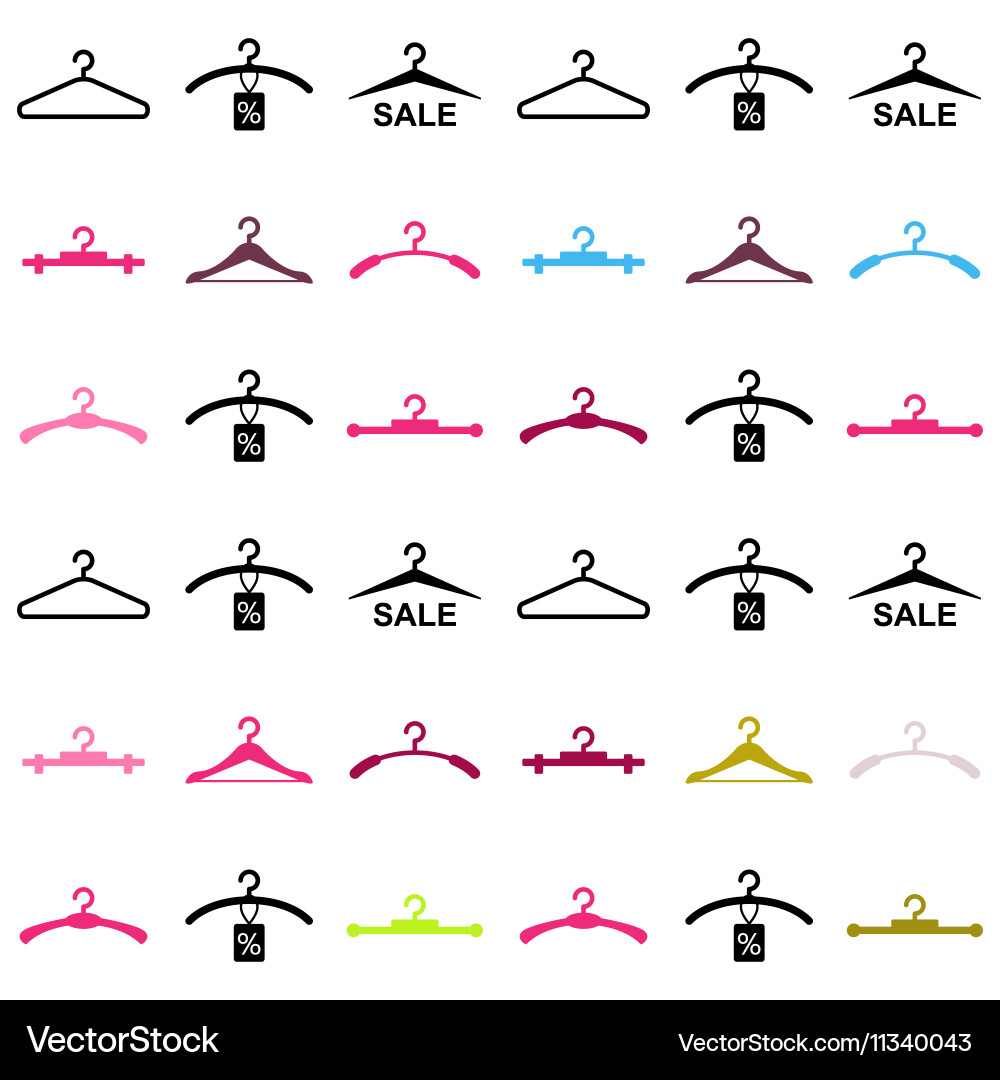 Abstract hanger seamless pattern or background vector image