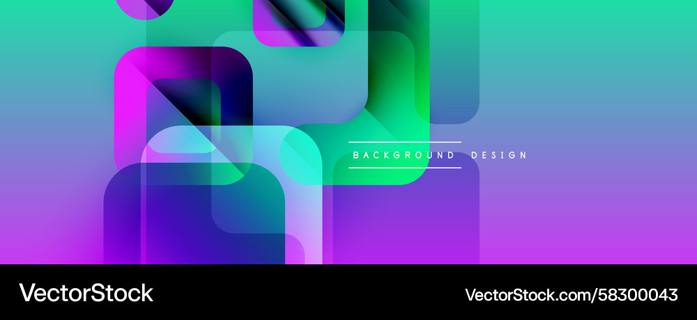 Abstract vibrant design features overlapping Abstract vibrant design features overlapping Vector Image
