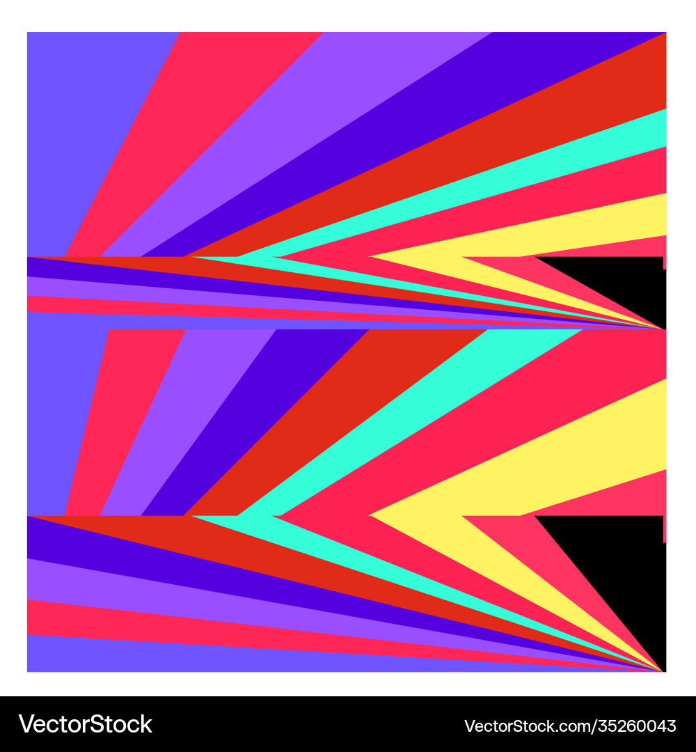 Colorful geometric and curve background pattern Vector Image