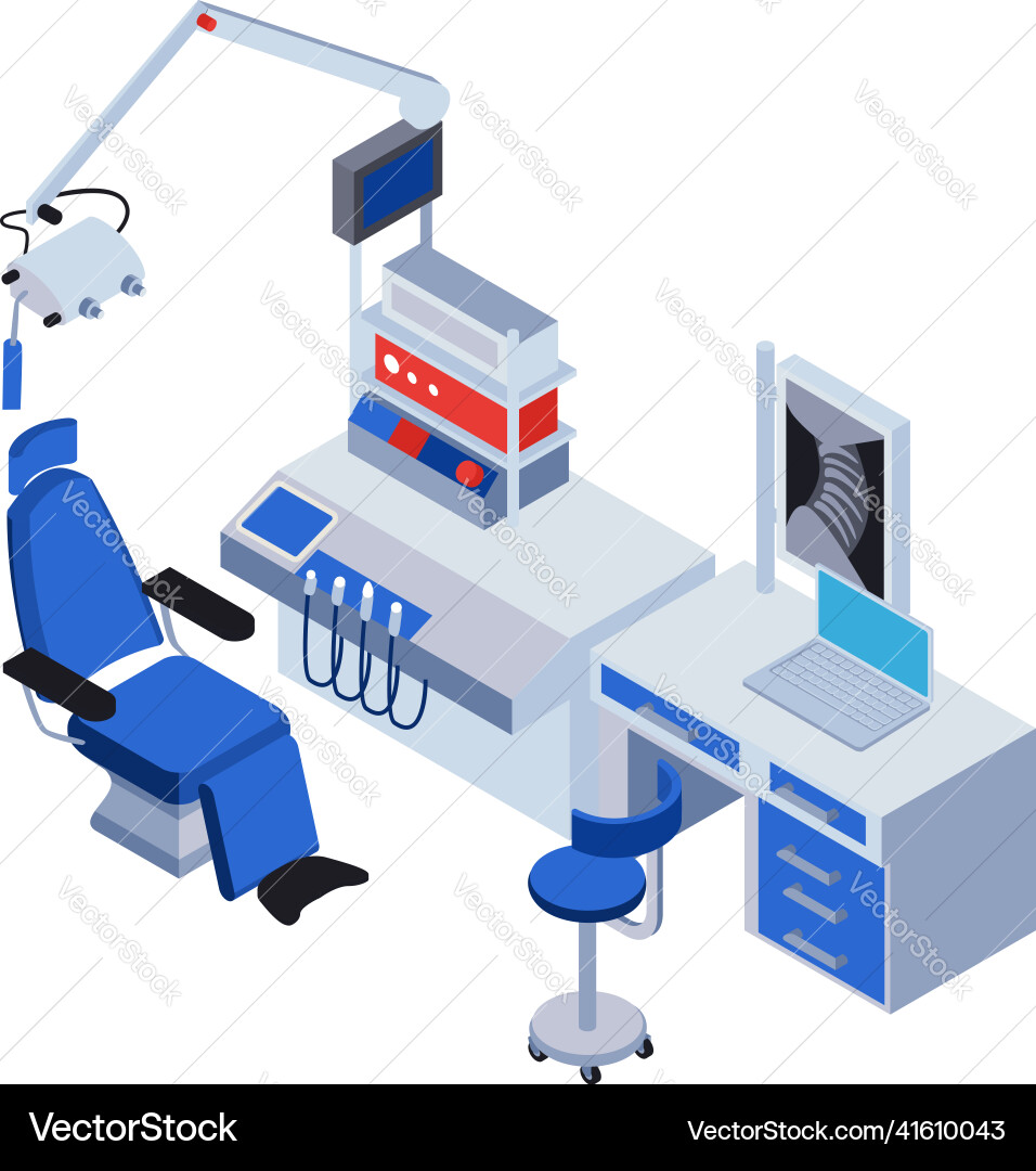 Ent doctor equipment vector image