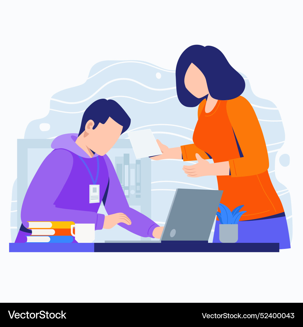 Internship job Royalty Free Vector Image - VectorStock