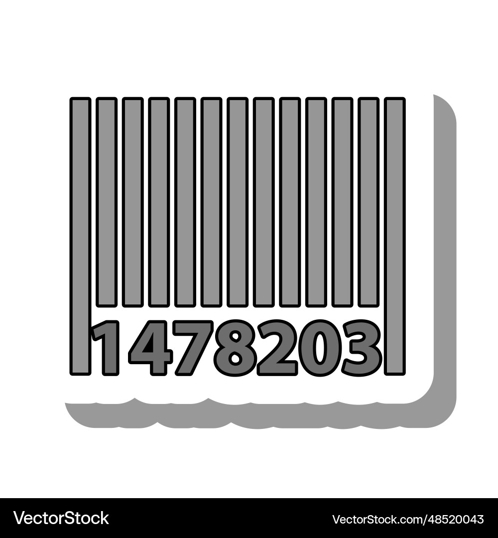 Linear bar code Linear bar code vector image