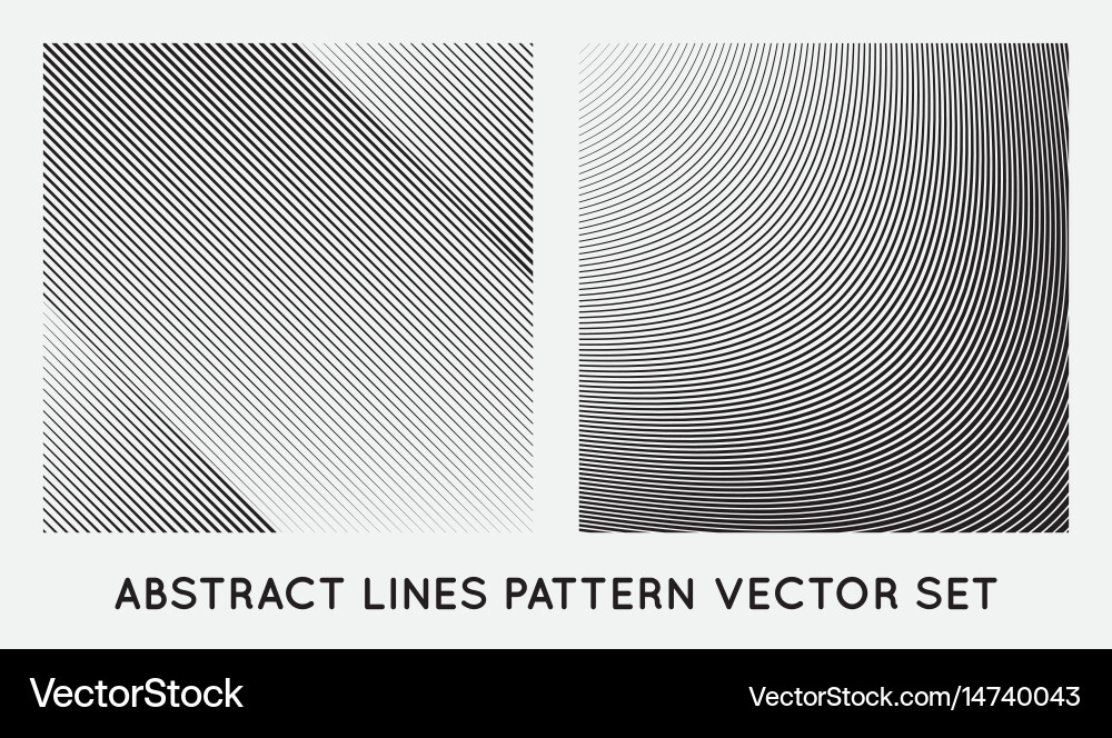 Set diagonal oblique edgy lines pattern Vector Image