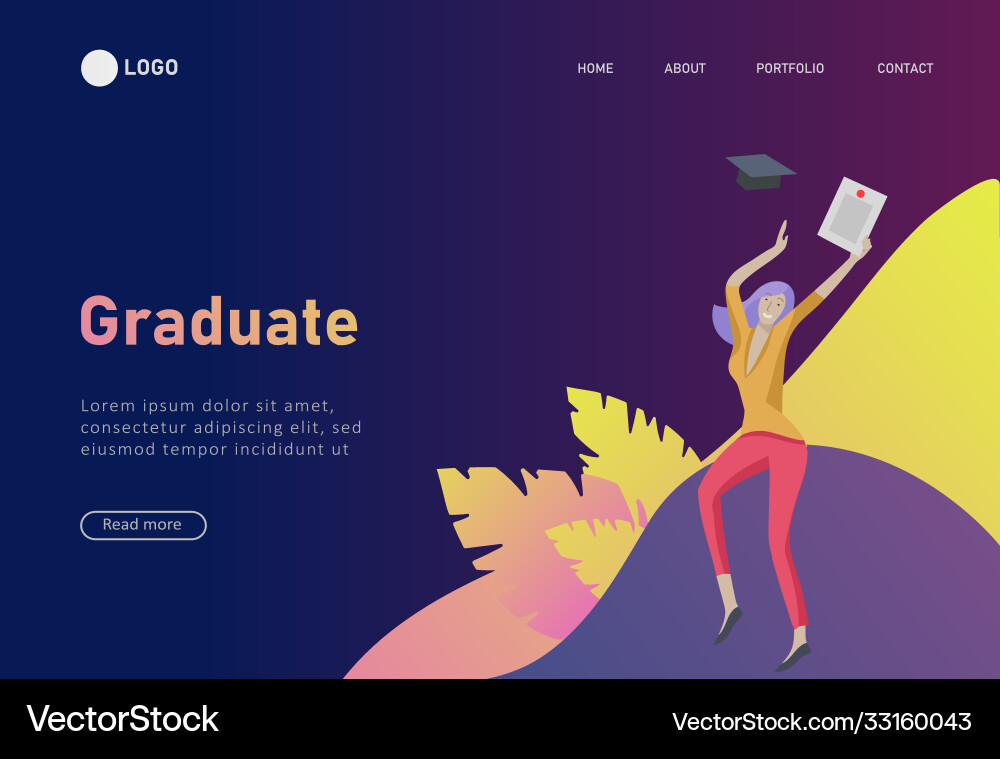 Set web page design templates with relaxed Vector Image