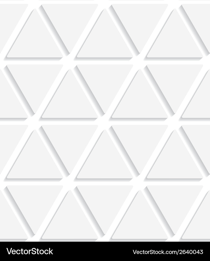 White triangular simple seamless Vector Image