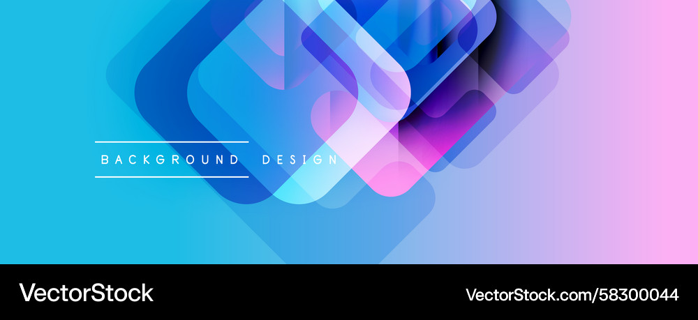 Abstract geometric shapes overlap creating Vector Image