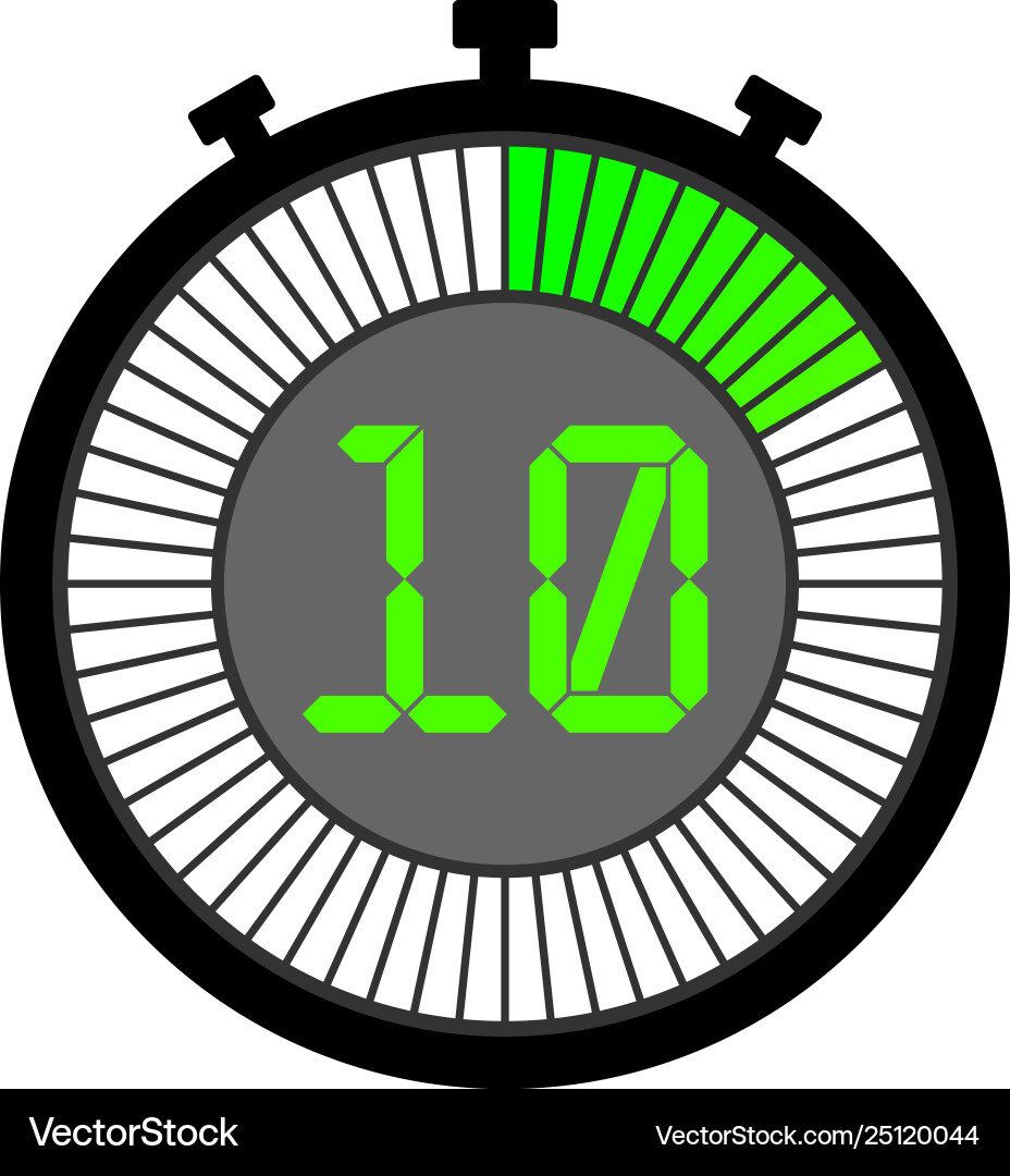 Electronic stopwatch with a gradient dial Electronic stopwatch with a gradient dial vector image