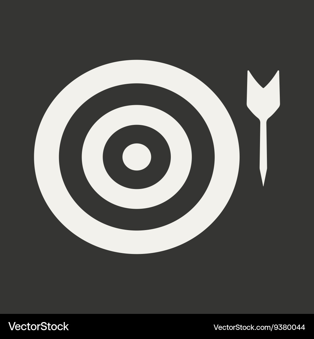 Flat in black and white mobile application target Vector Image