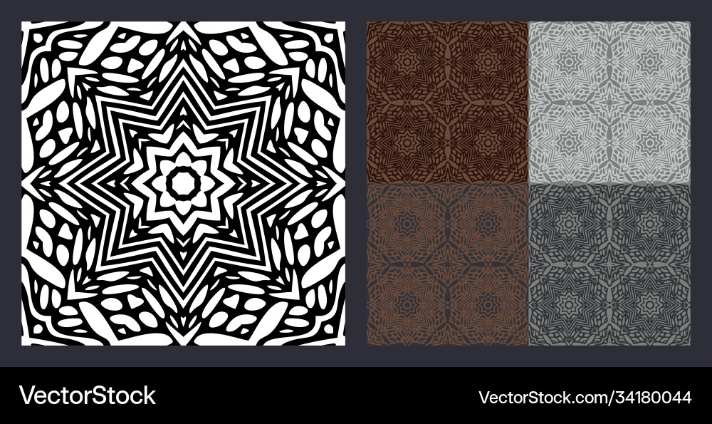 Geometric Pattern - Octagonal Tile vector image