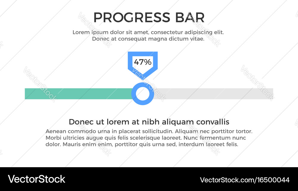 Progress Bar Element vector image