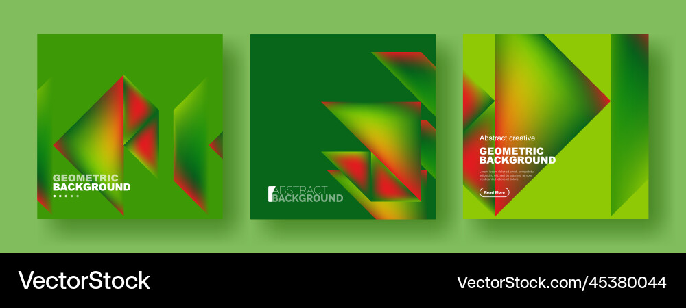 Set of abstract backgrounds - overlapping Vector Image