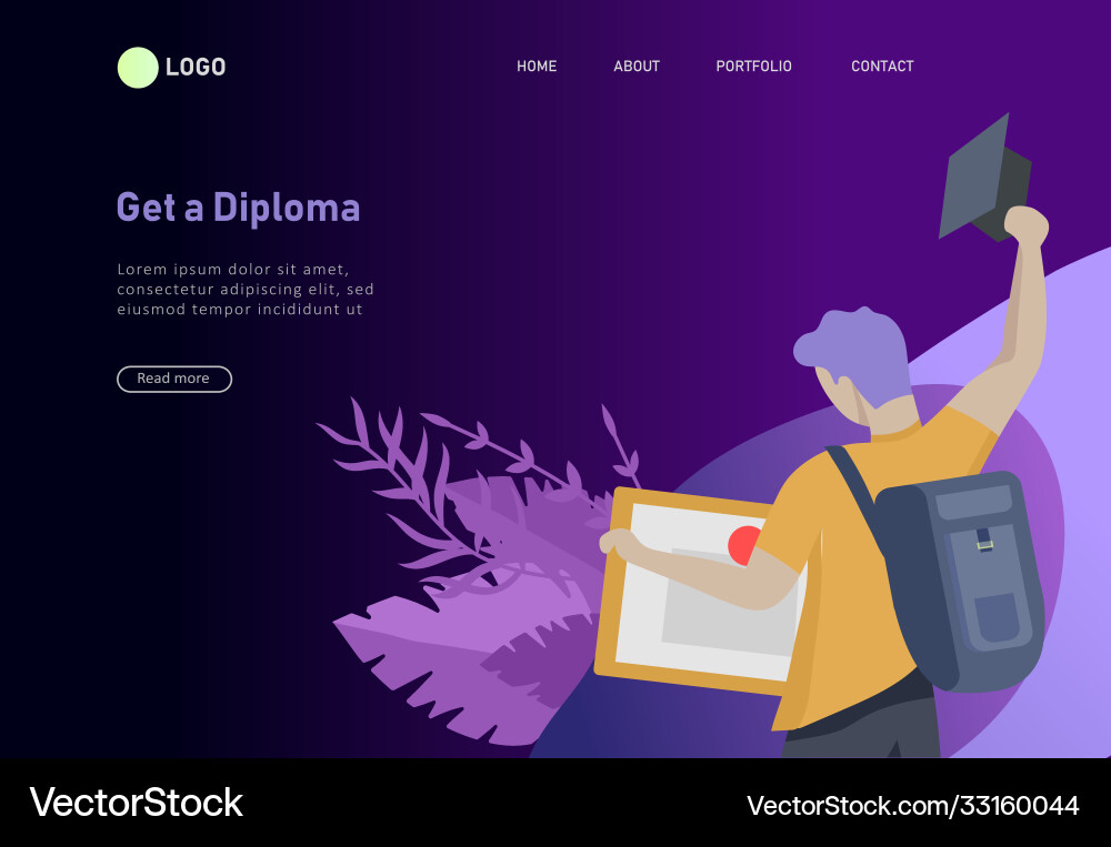 Set web page design templates with relaxed Vector Image