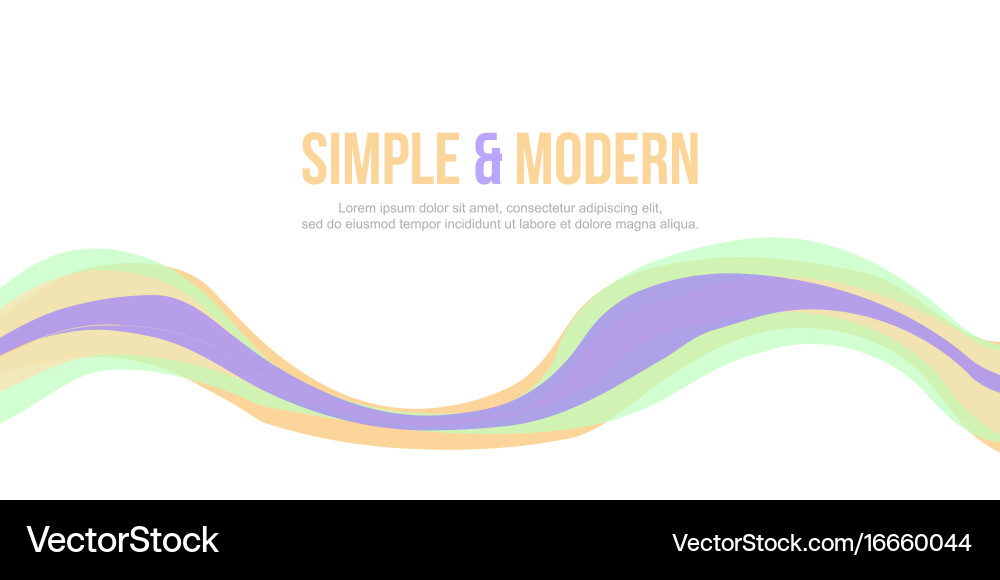 Simple and modern abstract background design vector image