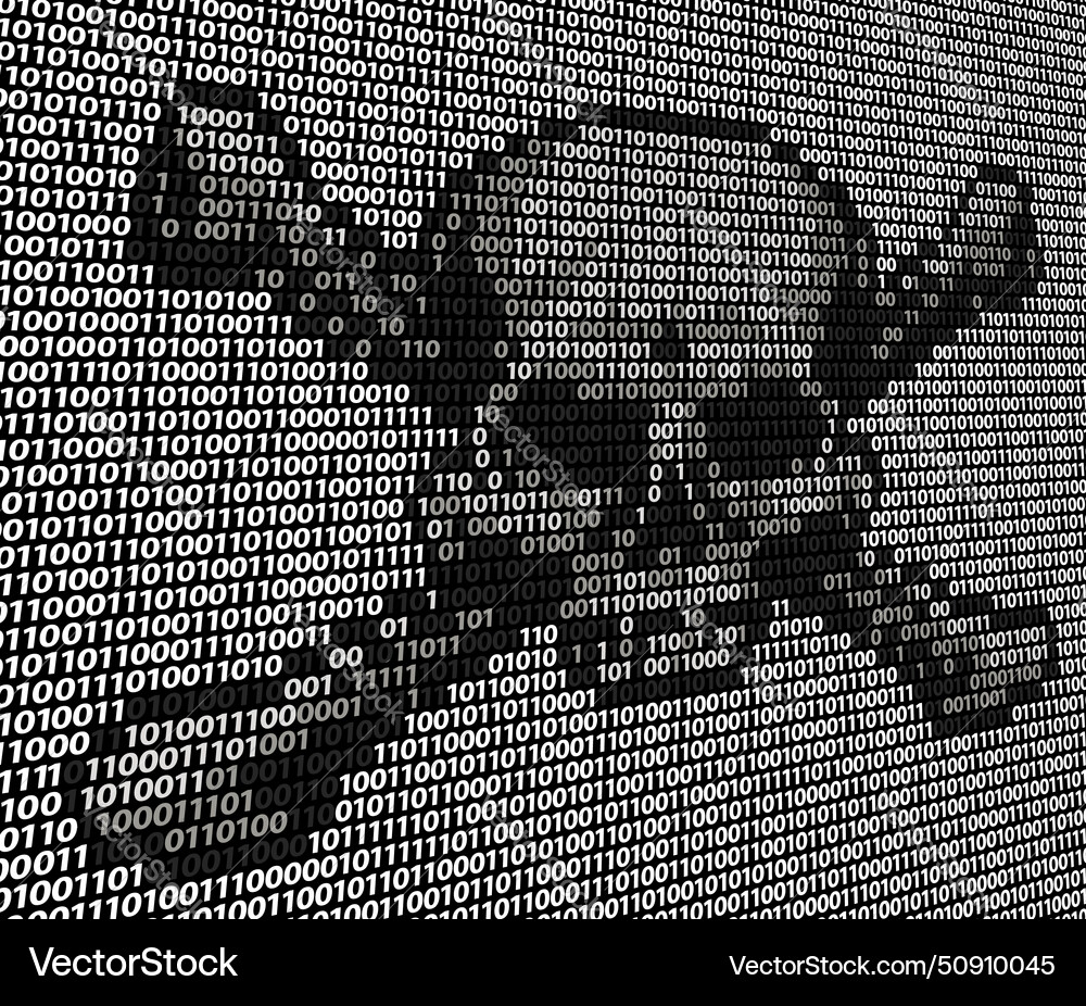 Code skull and crossbones piracy concept Code skull and crossbones piracy concept vector image
