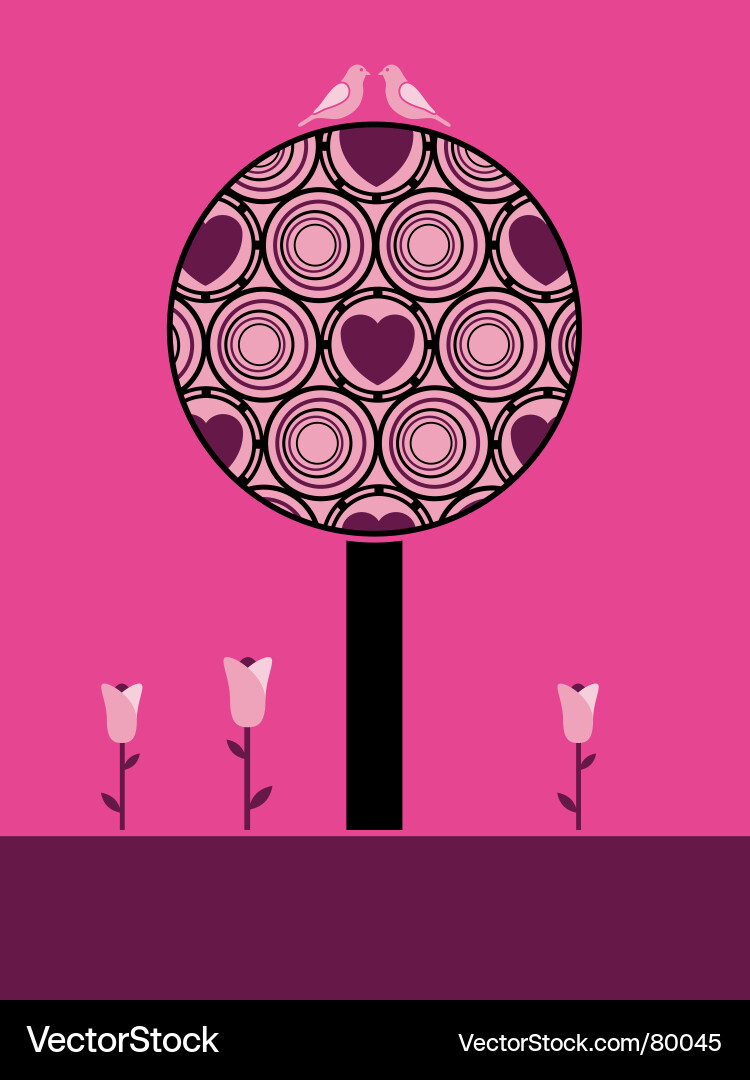 Decorative tree Vector Image