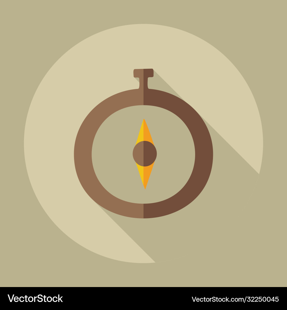 Flat modern design with shadow icons compass Flat modern design with shadow icons compass vector image