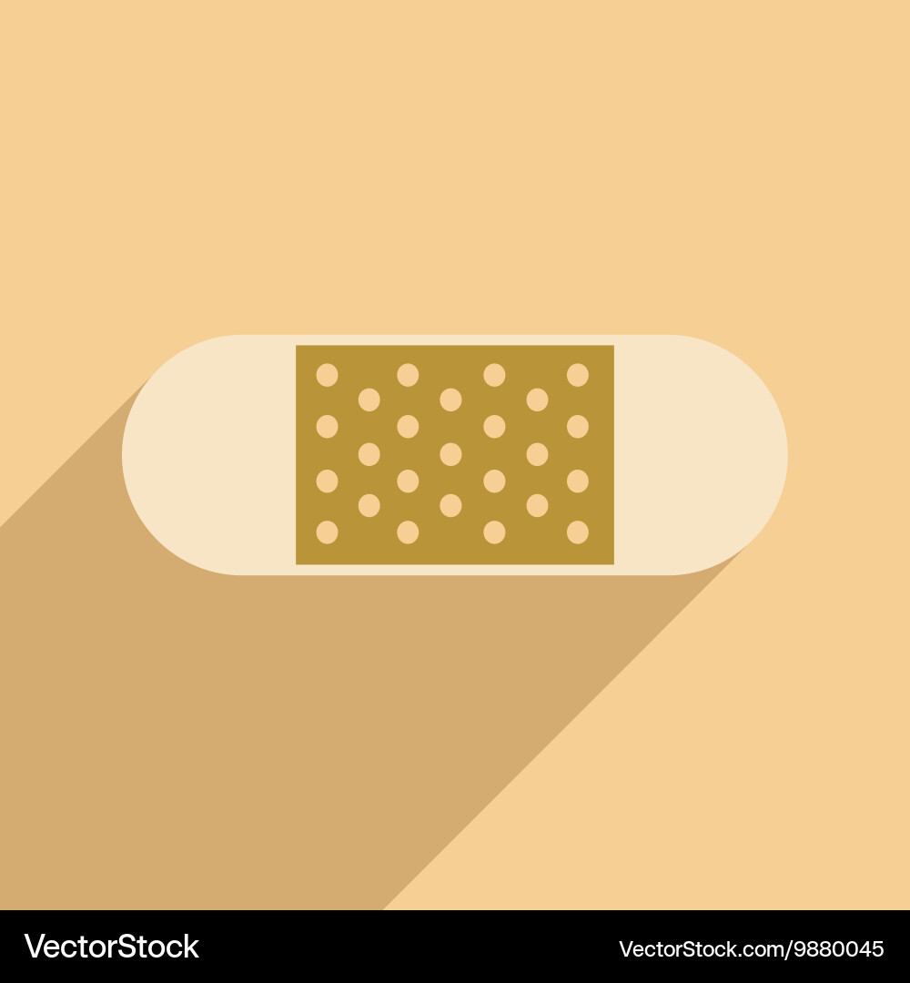 Flat with shadow icon and mobile application vector image