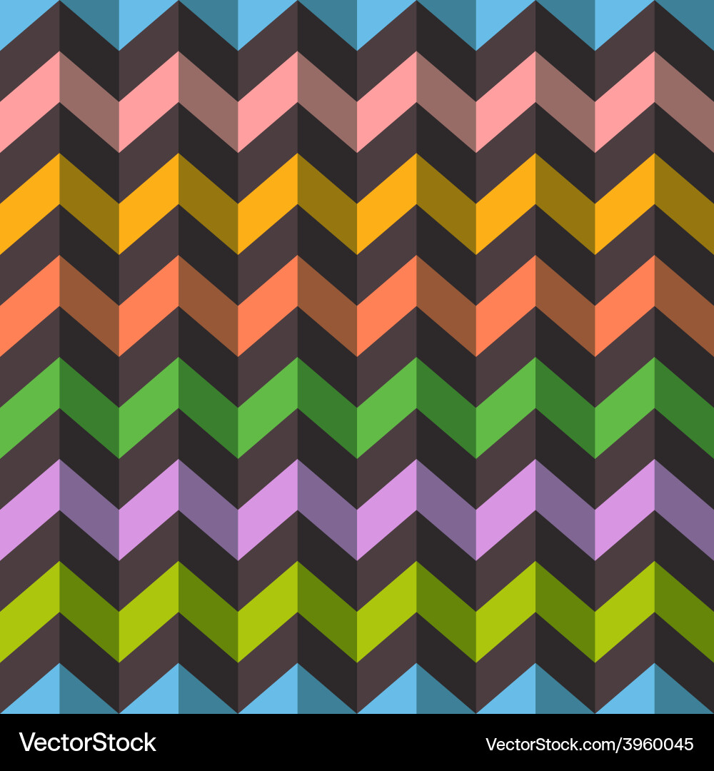 Geometric Zig Zag Pattern Vector Image