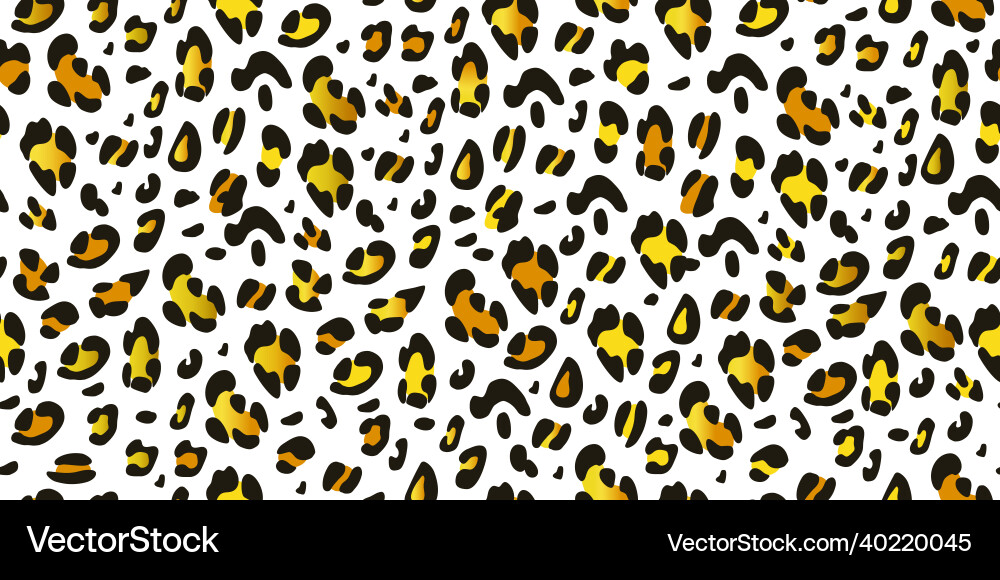 Gold Leopard Abstract Pattern vector image