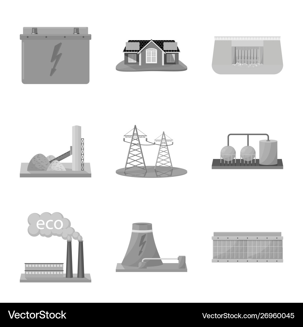 Isolated object renewable and environment logo Isolated object renewable and environment logo vector image