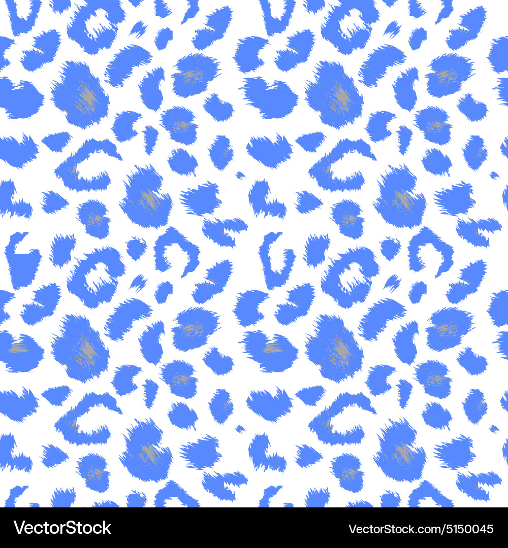 Leopard print pattern repeating seamless vector image