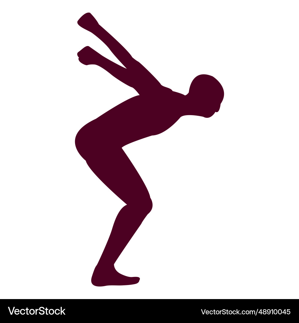 Man jumping sequence 9 Vector Image
